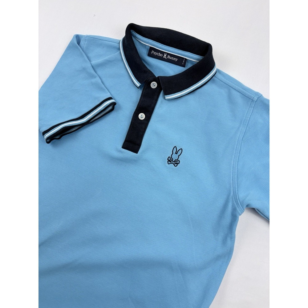 Psycho Bunny Pima Cotton Short Sleeve Polo Boy's Size Large